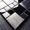 30x30cm Kare Siyah Paslanmaz Çelik Mozaik Karo Metal Mozaik Backsplash